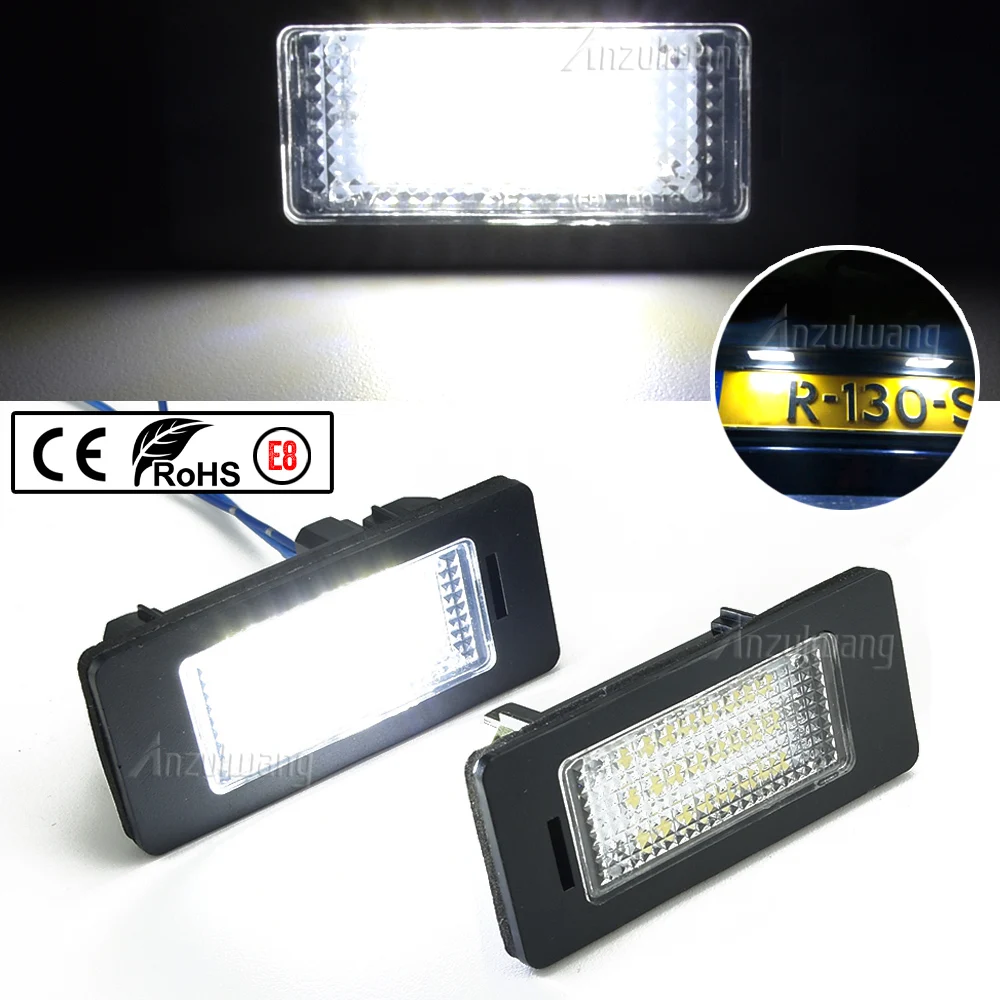 

2Pcs Car LED Bulbs License Plate Lights For Audi A5 A1 A4 B8 Allroad 4D A6 A7 TT TTS S6 S5 2D 5D Sportback Tail Signal Lamp