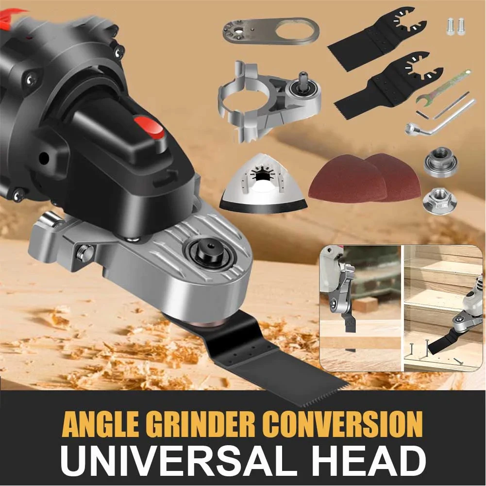 

13pcs Angle Grinder Adapter Set Woodworking Open Hole Cutting Refitting Head Polishing Tool Saw Blade Accessories Modification