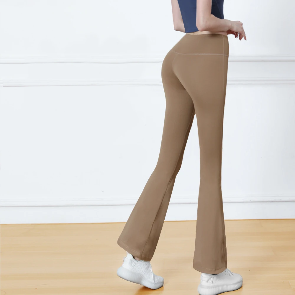 

2023 New Flared Pants for Women Yoga Wear Leggings for Fitness High Waist Slim Sweatpant Free Shipping Swomen's Sports Tights