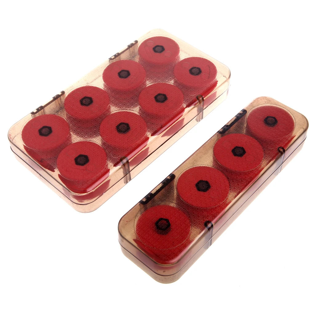 

Brand New and High Quality 8/16Pcs Foam Winding Board Fishing Line Shaft Bobbin Spools Tackle Box Red Lines
