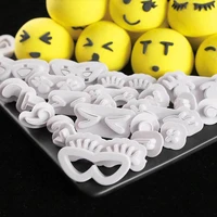 diy lovely happy eye biscuit mould xmas festival decoration wedding cake baking tools plastic biscuits pastry cutter cooking