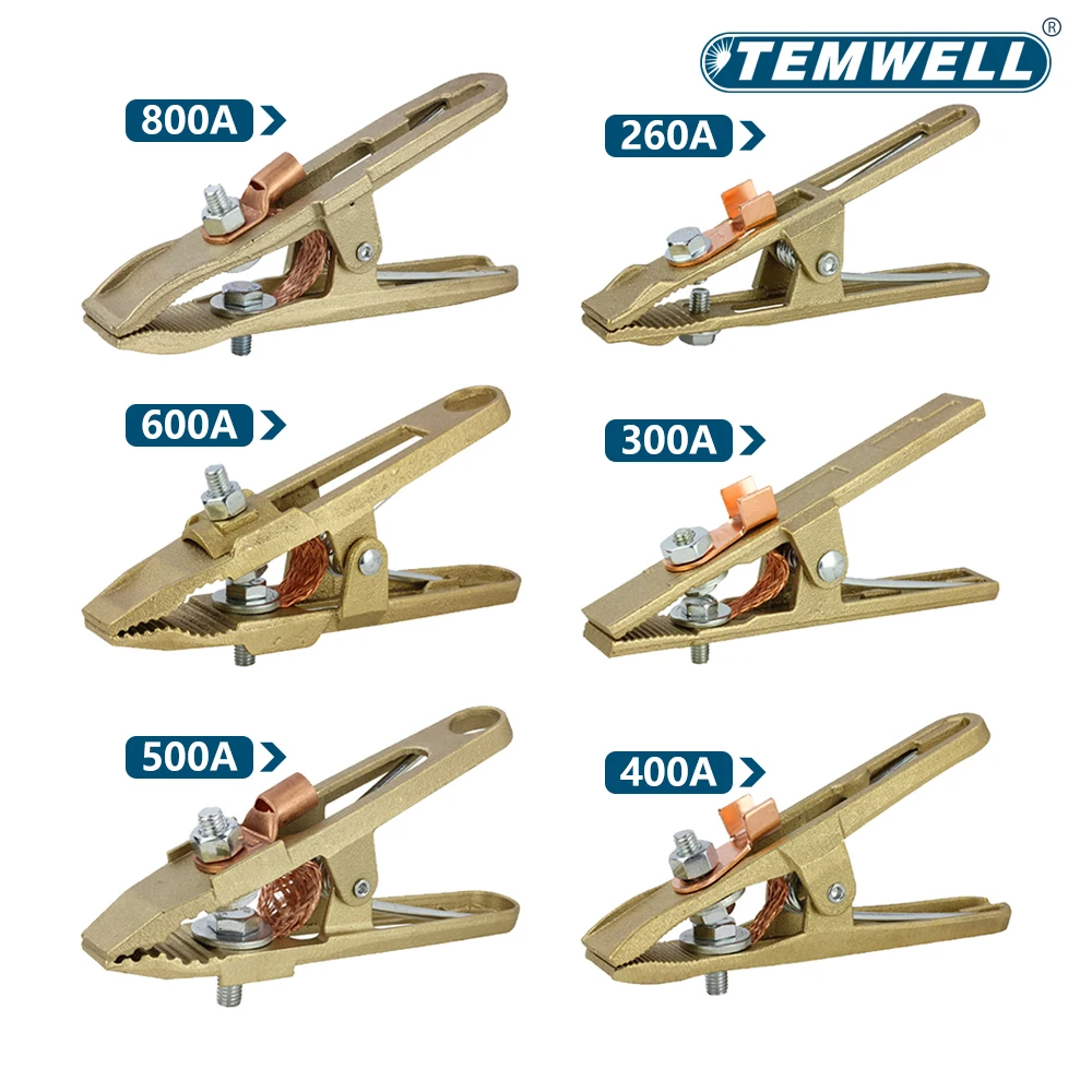 260A 300A 400A 500A 600A 800A Латунь А-образная форма Зажим для заземления Аргонодуговая