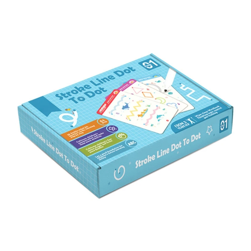 

Wipe Clean Pen Control Tracing Books Mess Free Drawing Toy Props Preschool Gift