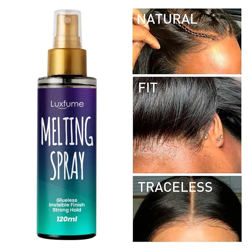 

Sdotter Lace Melt Fixing Mousse Natural Volumizing Fixing Spray Powerful Natural Finishing Fixing Lace Coloring Spray For Hair C