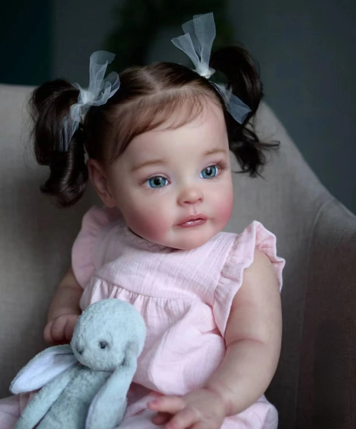 

Кукла реборн HAHABABY Реалистичная мягкая на ощупь, 50 см