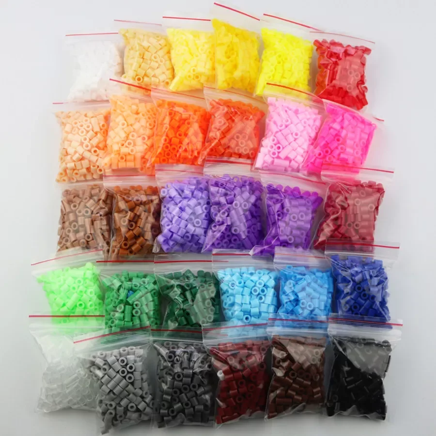 

hama beads 30 bags A total of 6000pcs 30 colors available 100%quality guarantee perler PUPUKOU fuse toy beads puzzles