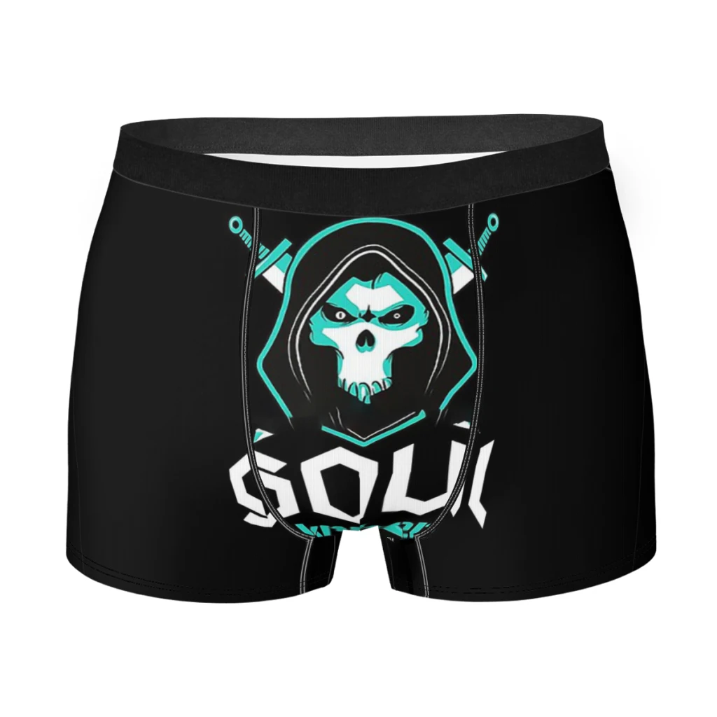 

Soul crusher skull Man's Boxer Briefs Blade & Soul Fantasy Multiplayer Role-playing Game Breathable Underpants Print Shorts