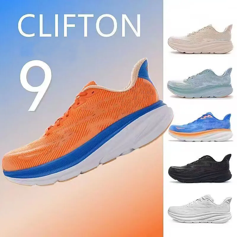 

Designer Luxury Clifton 9 Original Running Shoes Mens Women Lightweight Cushioning Marathon Breathable Highway Trainer Sneakers