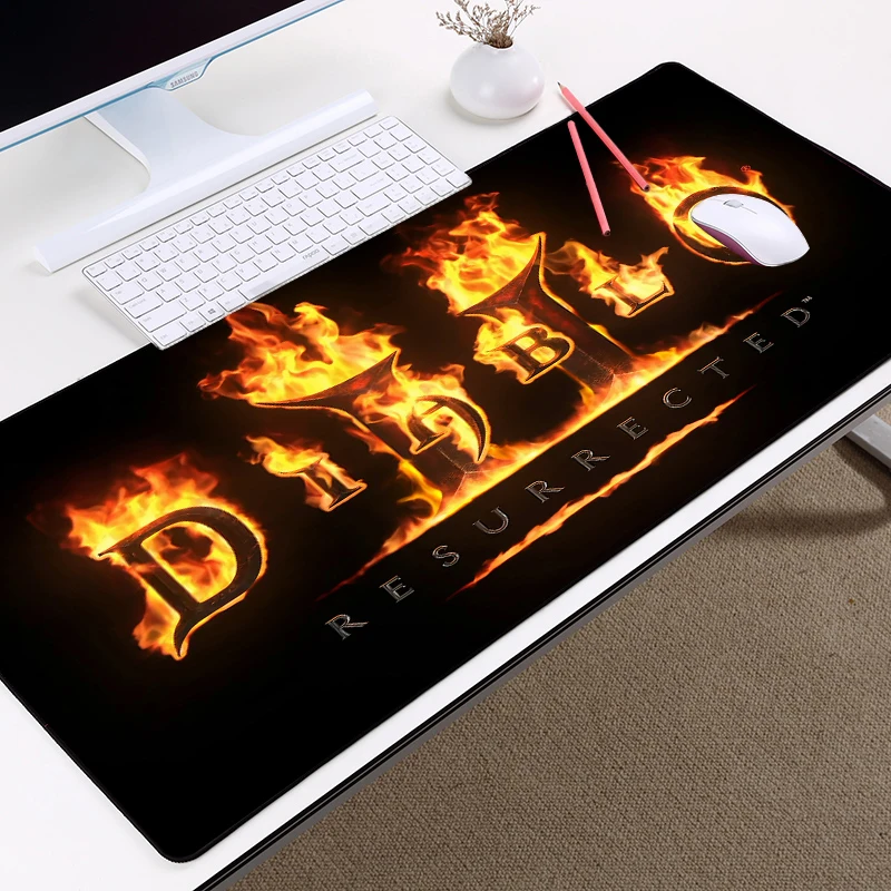 Mousepad Company Diablo 2 Mouse Gaming Extra Large Black Pad Soft Mat Keyboard Custom Desk Rug Pc 40x90 gamer table | Компьютеры и