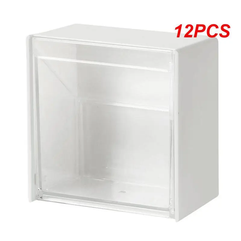 

12 шт., настенный пластиковый держатель для ватных палочек