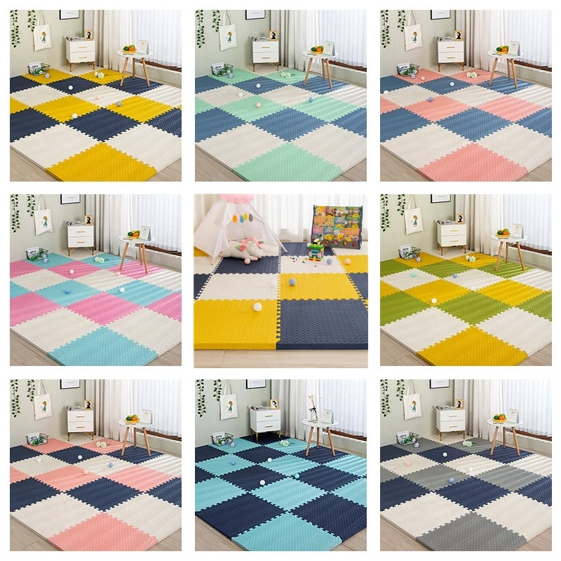 30x30x1cm Baby Play Mats Plain Color Puzzle EVA Foam Mat Kids Jigsaw For Bedroom Protective Floor Tiles Games | Игрушки и хобби