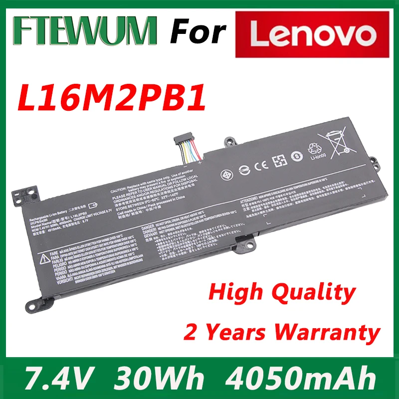 

Аккумулятор L16L2PB1 для ноутбука Lenovo Ideapad 320-15IKB -15IAP -15AST -15ABR -14ABR 520-15IKBR 330-15ICN L16M2PB1 Xiaoxin 5000-15