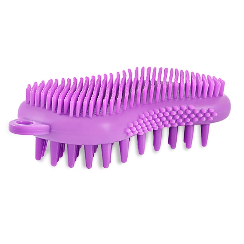 

Hair Scalp Massager Shampoo Brush Exfoliating Silicone Bath Body Brushes Easy to Clean Remove Dandruff