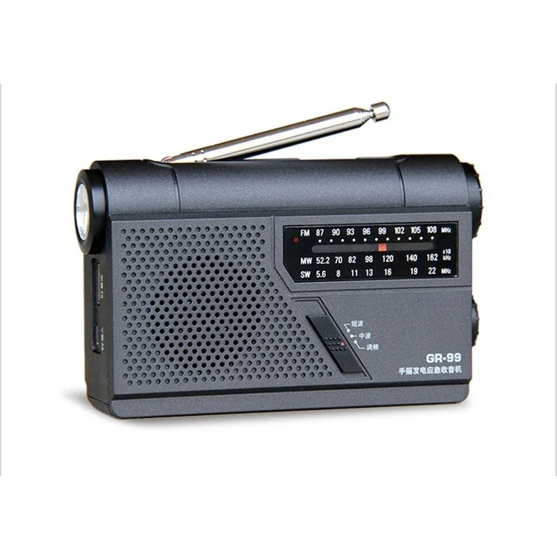 Портативное FM-радиоприемник с ручным управлением