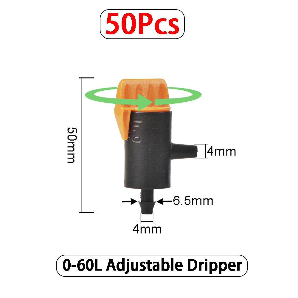 

Регулируемые капельницы для полива 4/7 мм