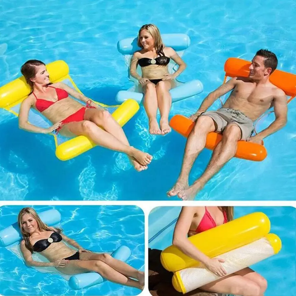 

Summer Inflatable Pool Floats Water Hammock Swimming Floating Chair with Air Pump Beach Pool Accessories