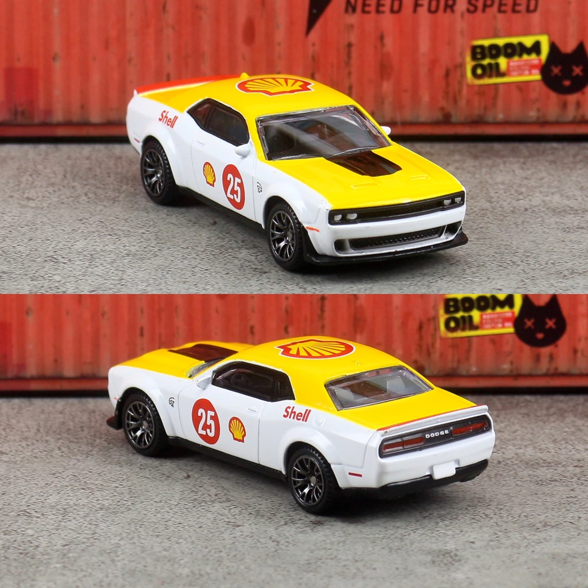 Модель автомобиля Dodge Challenger SRT Hellcat CCA 164 из литого металла с демонстрационным боксом, свободно вращающимися колесами, коллекционная миниатюра, подарок для ребенка (art.: 3920da49b19cf) - 3920da49b19cf