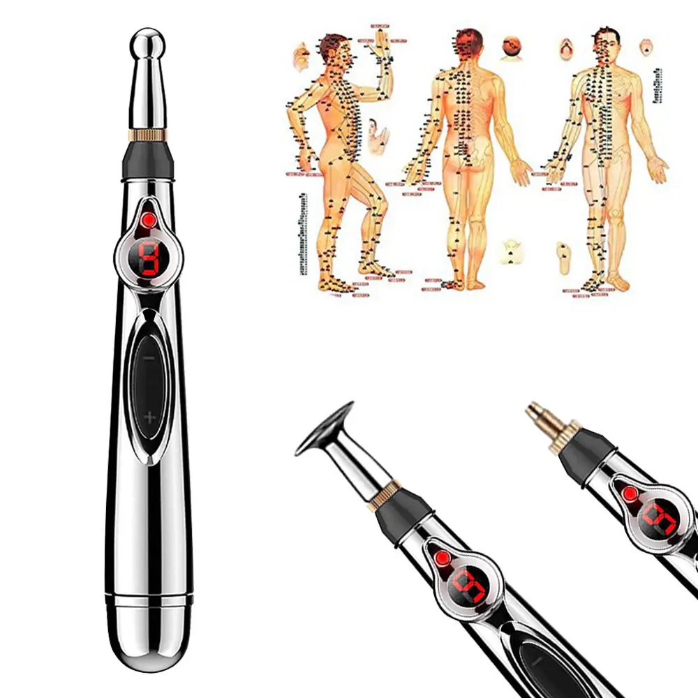 

Electric Acupuncture Pen Facial Massager Roller Gua Sha Face Lift Devices Microcurrents Massager for Face Body Pain Relief Tools