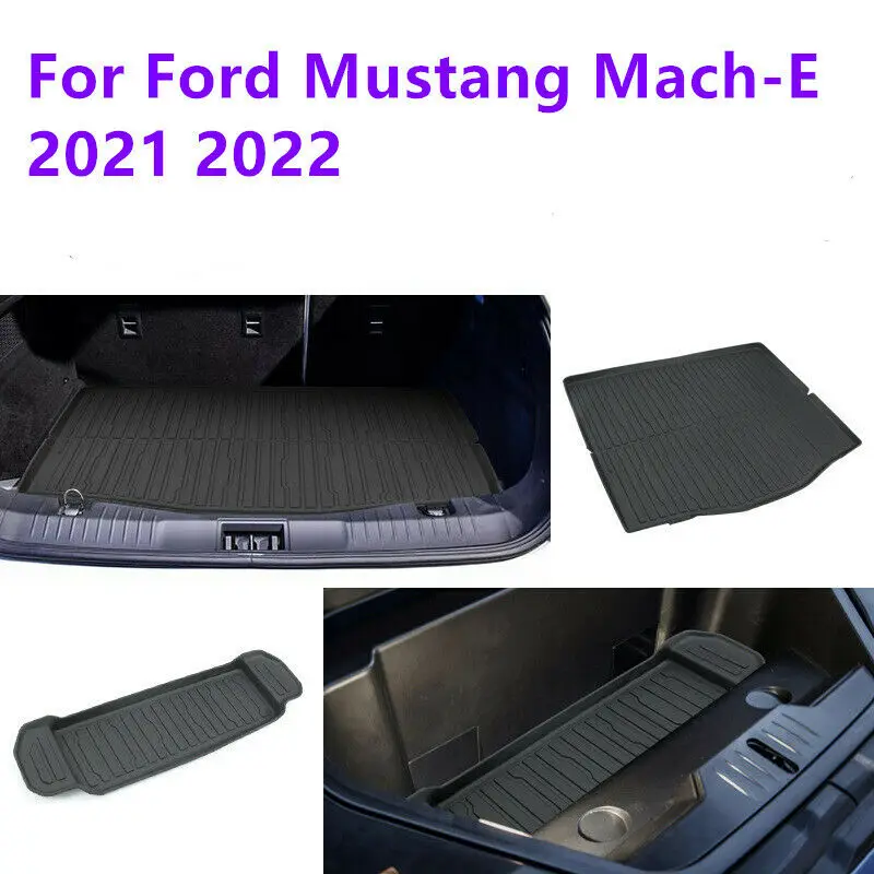 

For Ford Mustang Mach-E2021 2022 Front Frunk Trunk Floor Cargo Liner All Weather TPE Mat Dustproof Waterproof Pad