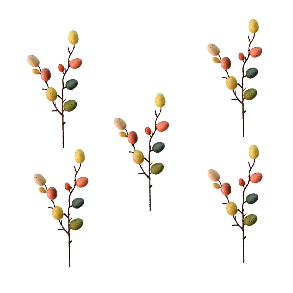 

Easter Egg Picks Flower Tree Artificial Decorations Floral Branches Stems Ornaments Branch Decor Decoration Basket Ornament Eggs