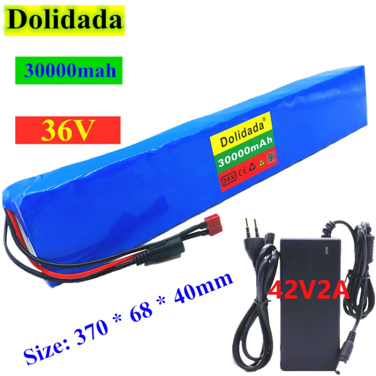 

Nouveau 100% Haute Puissance Batterie 10S4P 36V 30Ah 18650 800W 30000Mah Giet Ebike Vélo Électrique Avec Bms + Chargeur 42V2A