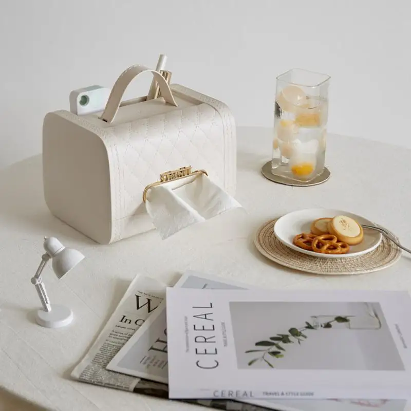 

Creative Storage Basket Bedroom Creative Light Luxury Napkin Paper Basket Small Fragrant Storage Box Paper Towel Box Tissue Box