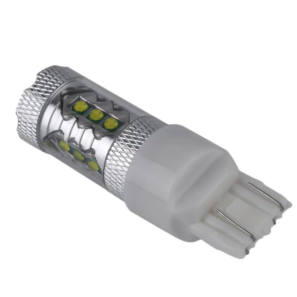 High Power 80W 7443 LED Bulbs Durable Car Reverse Lights Universal Signal Backup Lights DC12V-24V White Lamp