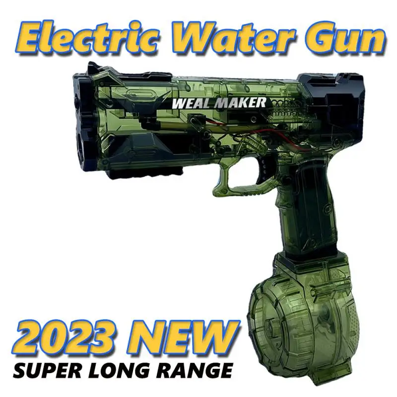 

Electric Water Gun Glock Pistol Shooting Toy Full Automatic Continuous Shooting Pistol Gun Summer Water Beach Toy For Kids Adult