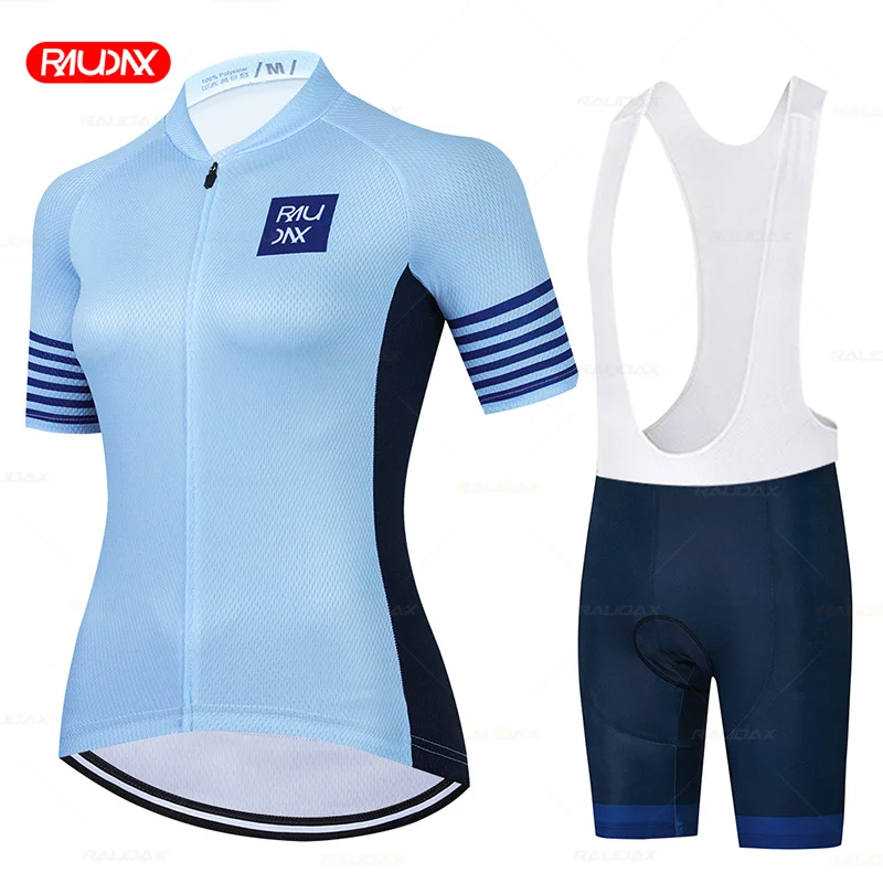 

Комплект велосипедной одежды RAUDAX, летняя женская дышащая футболка с коротким рукавом и защитой от УФ излучения, велосипедный костюм, одежда...
