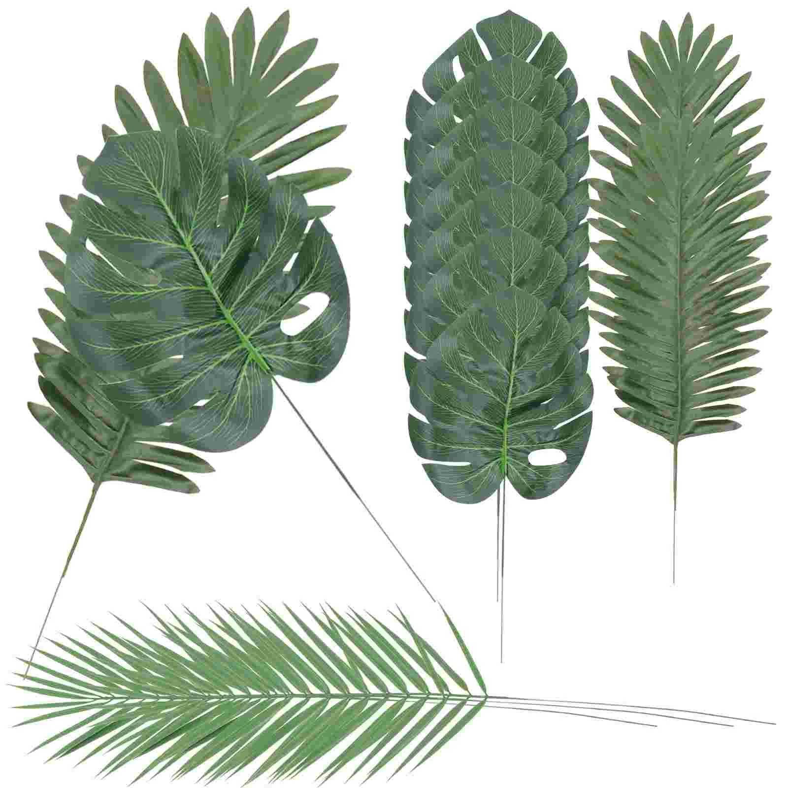 

Leaves Props Fake Artificial Simulation Decor Leaf False Imitated Party Home Adorntropical Layout Adornment Lifelike Favor Photo