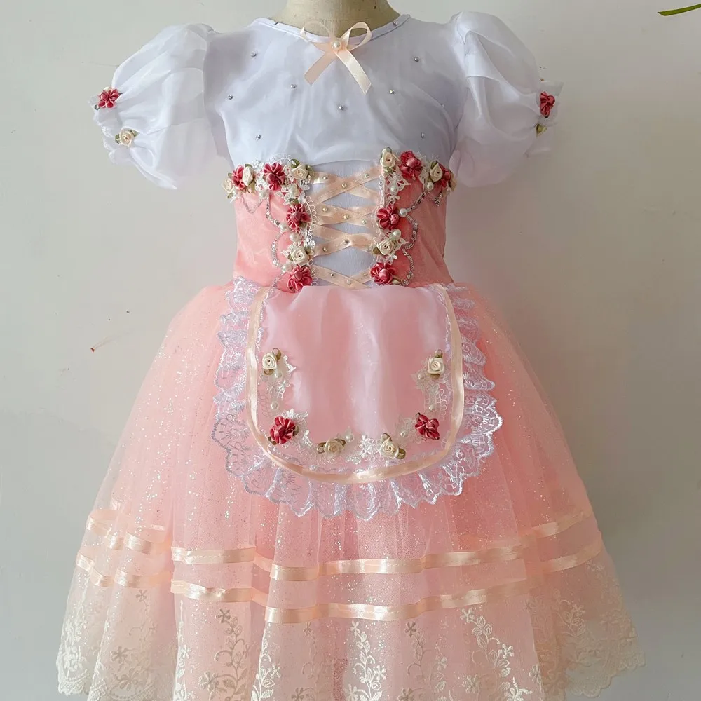 Балетные костюмы Жизель для девочек детское бархатное длинное романтичное