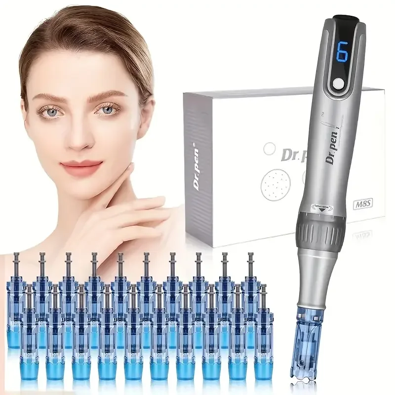 Фото Dr Pen M8S Новая серия. Новый аппарат Dr. Pen M8S с насадками R Nano 12 шт. + 18-контактными насадками 10 шт. / Длина 0,25 мм №1