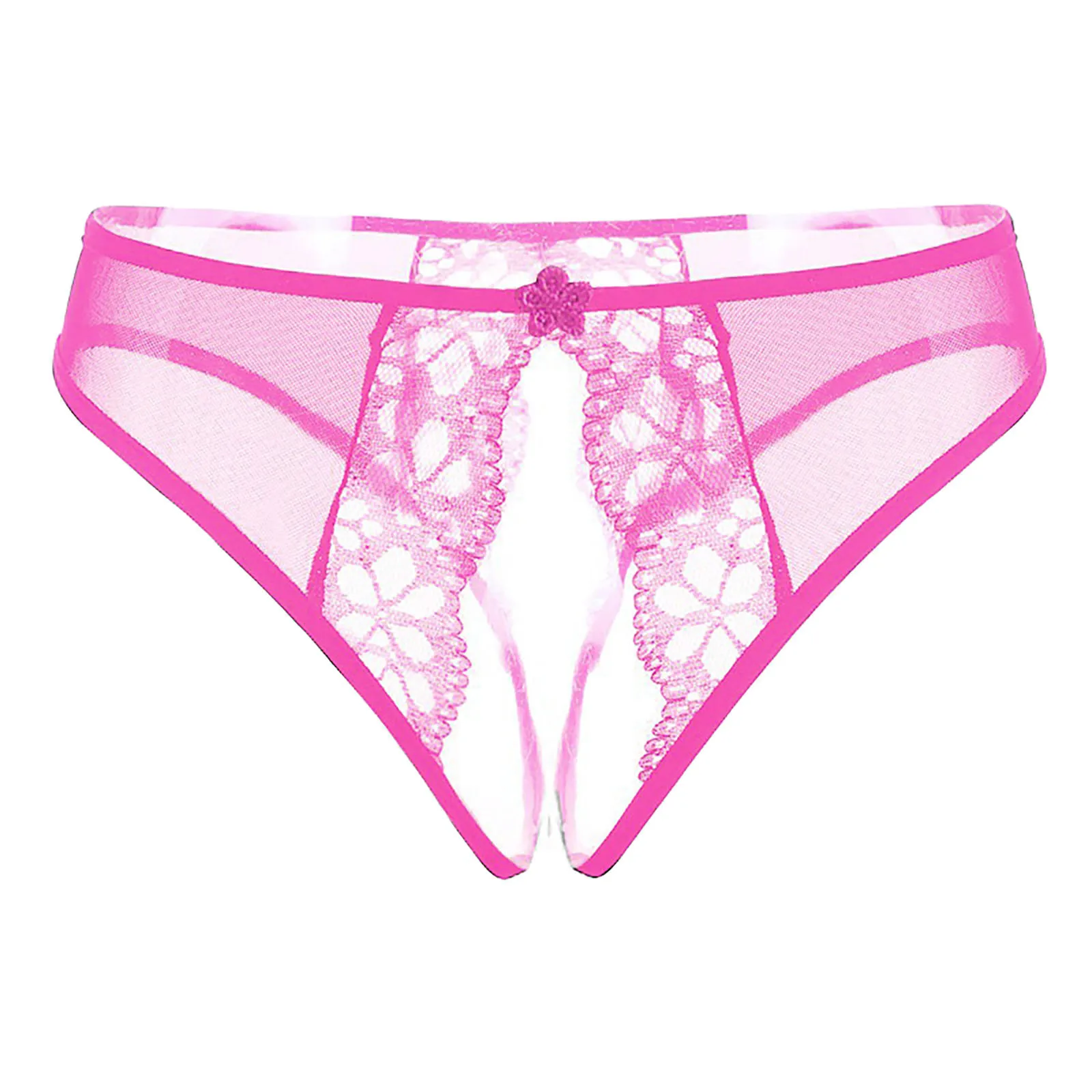 Прозрачные трусики для женщин, нижнее белье с открытой промежностью и ...
