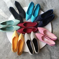 sexy pointed toe flat shoes women fashion comfortable shallow mouth ladies walking shoes spring plus size 43 zapatos de mujer