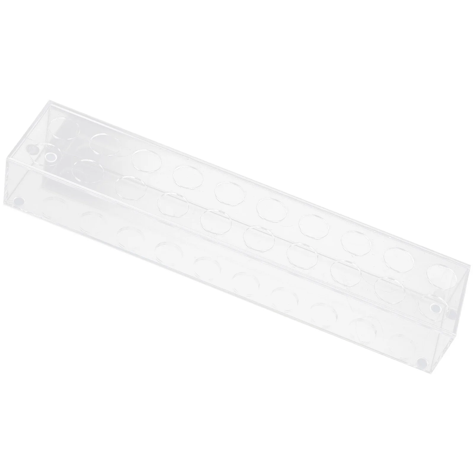 

Acrylic Vase Rectangular Shape Flower Clear Long Decorative Arrangement Rose Floral Decorate Box Adornment