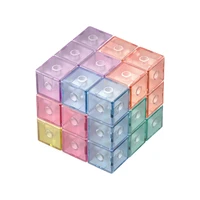 magnetic rubiks cube building blocks transparent soma cube block childrens assembled intellectual development educational toys