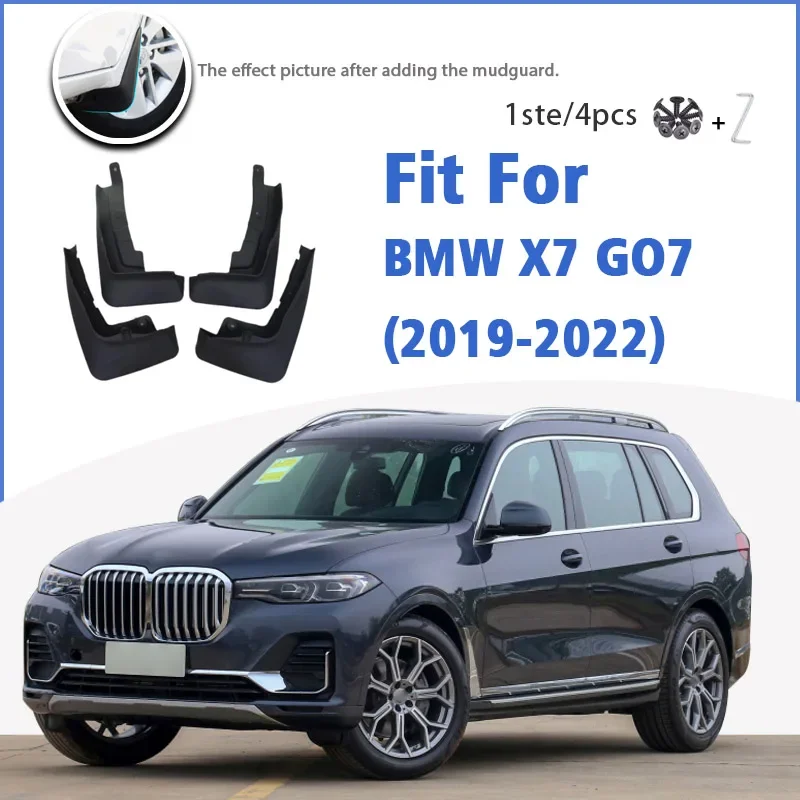 

Для BMW X7 GO7 брызговик на крыло брызговики автомобильные аксессуары 4 шт. 2019 2020 2021 2022 2023 2024 2025