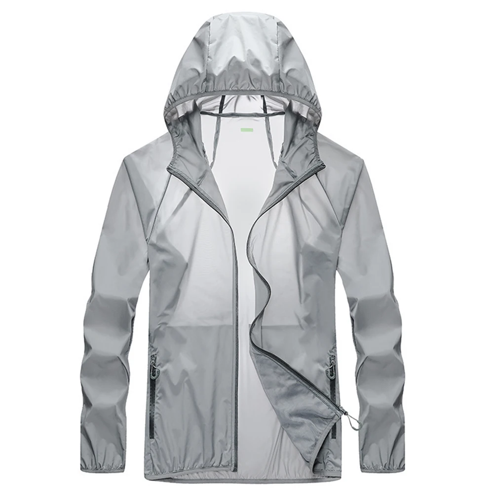 

Camping Rain Jacket Men Women Sun Protection Clothing Waterproof Quick Dry Fishing Hunting Clothes Windbreaker With Pocket