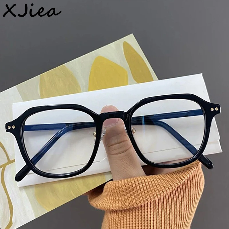 

XJiea Fashion Polygonal Small Glasses Frames For Women Trendy Anti-blue Light Myopia Prescription Men Eyewear High Quality TR90