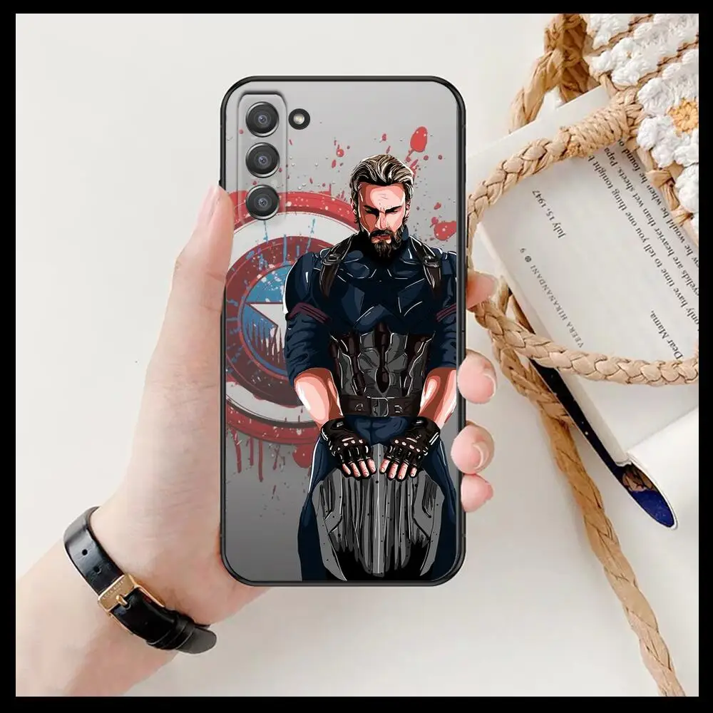 Корпус телефона MARVEL Captain America для SamSung Galaxy s6 s7 S8 S9 S10E S20 S21 S5 S30 Plus fe 5G Lite Ultra Edge |