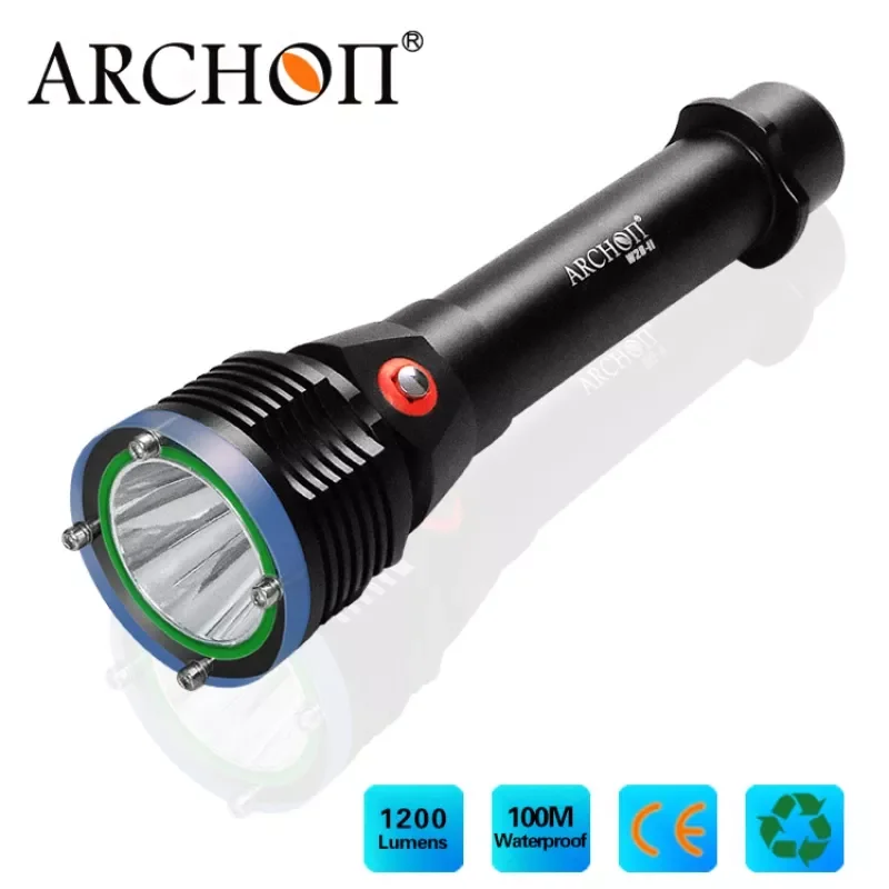 

Diving flashlight D22-II xm-l2 u2 led max 1200LM dive light 100 meters underwater diving torch