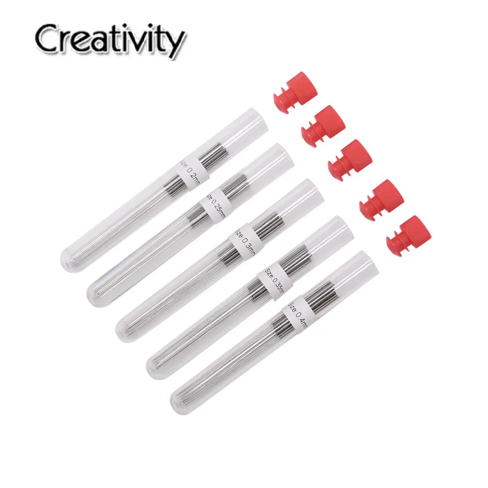 

10PCS/Set 3D Printer Stainless Steel Nozzle Cleaning Needle Drill Bit 0.4MM Accessories Reprap Ultimake For CR10 CR-10S Ender 3