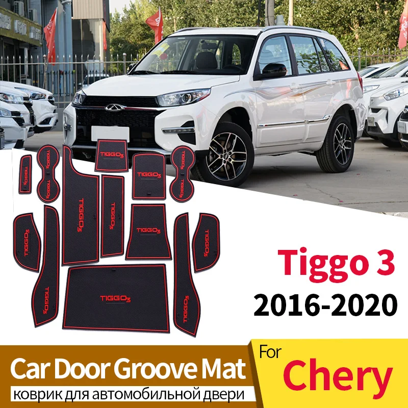 

Door Slot Gasket For Chery NEW Tiggo 3 2016-2020 Non-slip Coaster Waterproof Car Decorative Accessories Protective Stickers