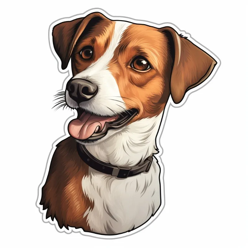 Фото Автомобильные наклейки Autoaufkleber наклейка Jack Russell Terrier Aufkleber 15 см ПВХ KK №2