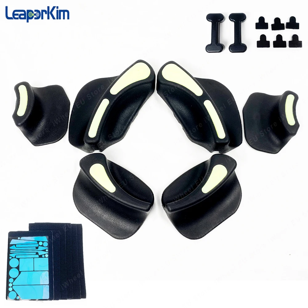 Фото Официальные накладки LeaperKim Lynx Power Pads черно-оранжевые, накладки LeaperKim Patton для ног, для LeaperKim Lynx Patton EUC №1