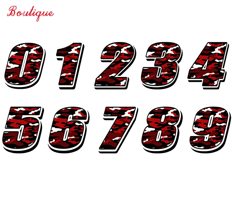 

Personalized decoration, car styling, racing car number, waterproof decal, motorcycle, off-road vehicle, bicycle cover scratch,