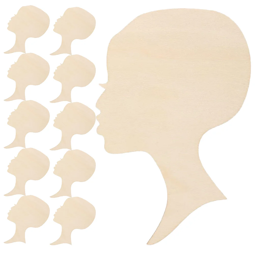 

Wooden Plaque Craft Gifts Women Unfinished Crafts Silhouette Head Decor Cutouts African Woman Face