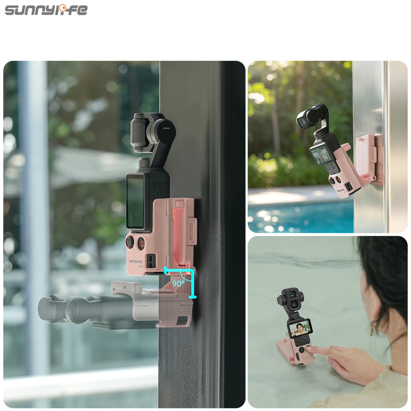 Фото Магнитный держатель Sunnylife для DJI Pocket 4P/4/3, регулируемое основание, портативные аксессуары для фотосъемки №4
