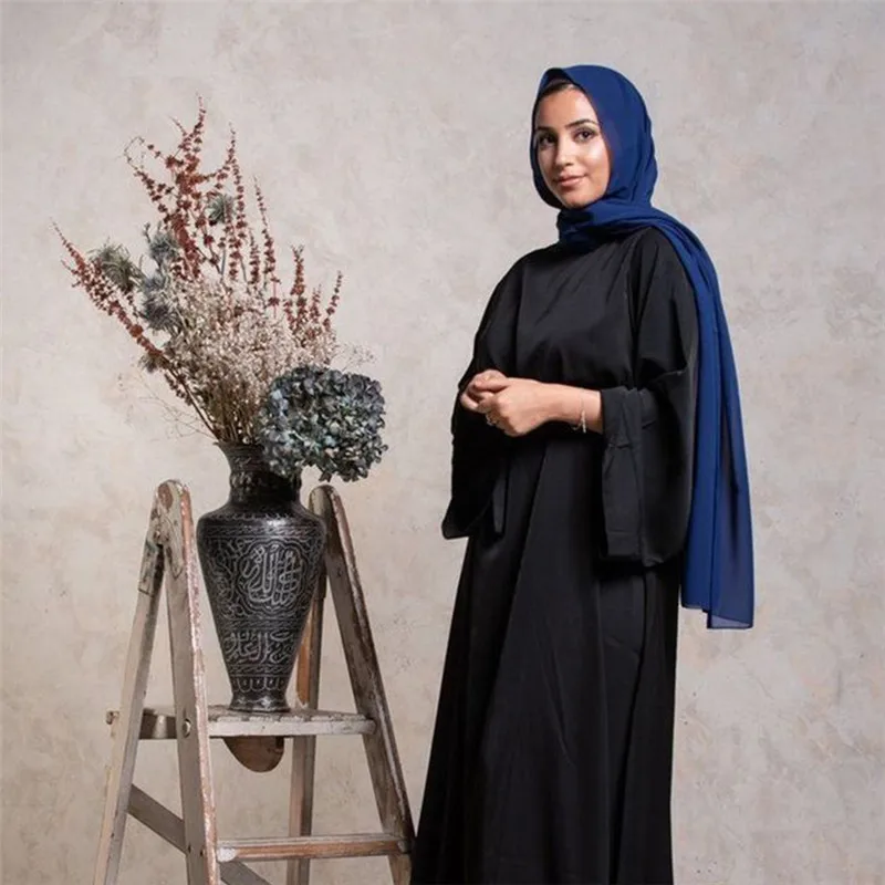 Рамадан, абайя, женское Свободное платье, мусульманское платье, женская одежда, Дубай 2022, Турция, скромный кафтан сплошного цвета