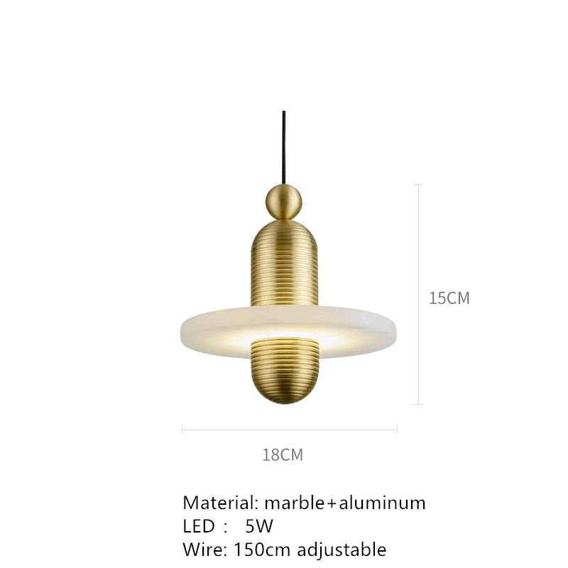 

Подвесные светодиодные светильники IWP из мрамора